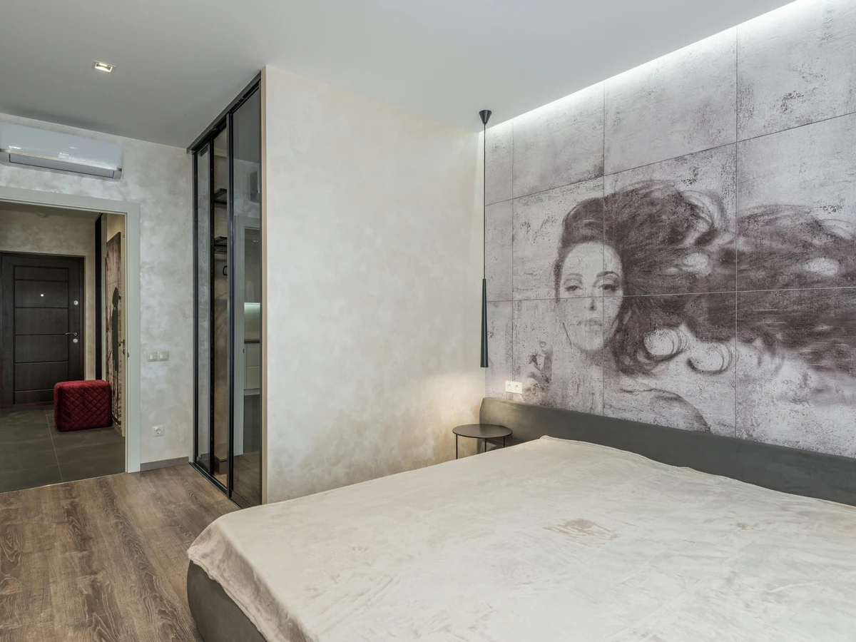 Feature wall painting in Hereford, large artistic bedroom feature wall by Hereford Painters