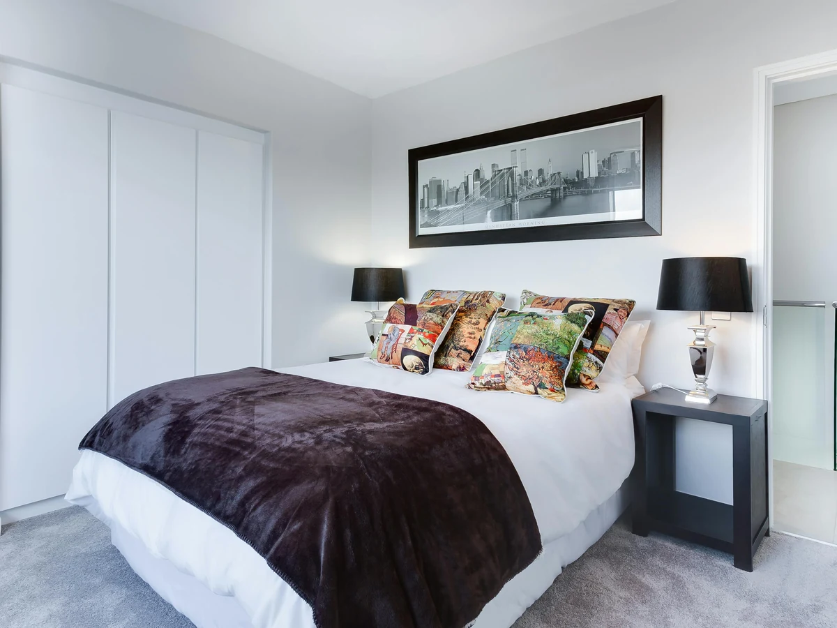 Modern white bedroom painting in Hereford by Hereford Painters