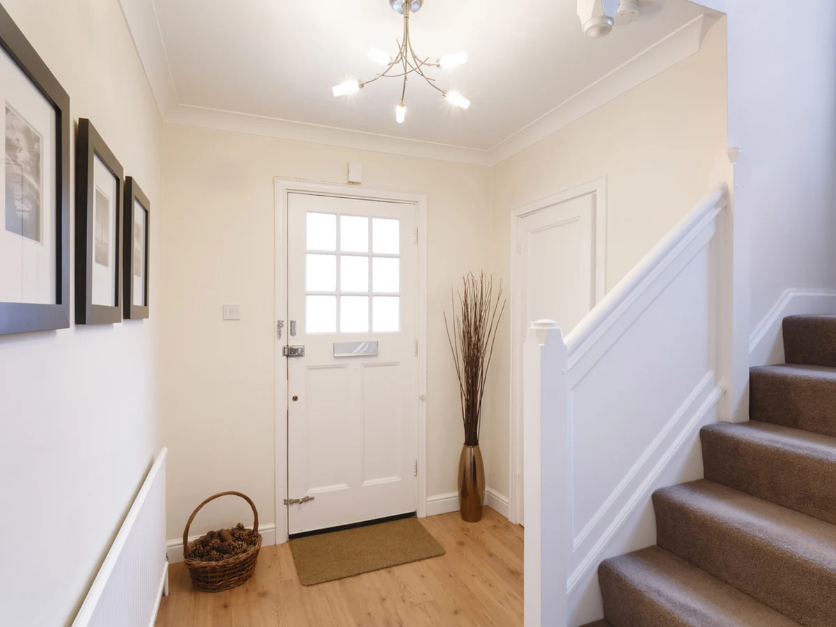 hallway-painting-bright-white-entrance-hereford-painters Hallway painting costs Hereford - bright white entrance by Hereford Painters