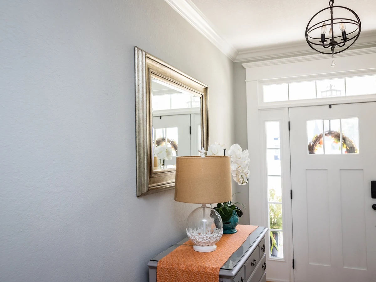 Light grey hallway painted by Hereford Painters in Hereford