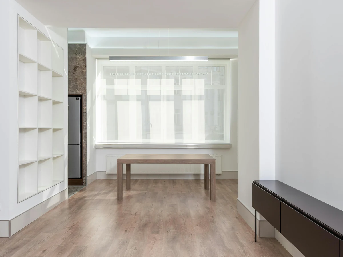 Plasterboard painting in Hereford by Hereford Painters, freshly painted minimal white room