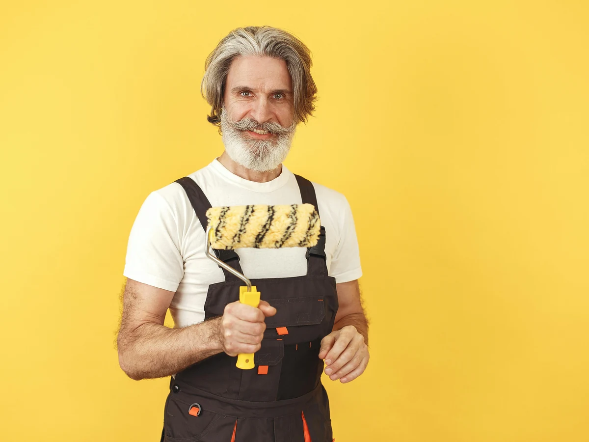 Period property decorator in Hereford, smiling older man, Hereford Painters